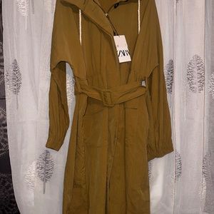 Zara long coat (water resistant